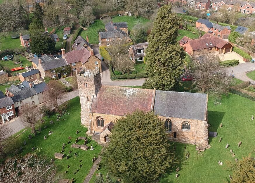 St Marys church aerial view