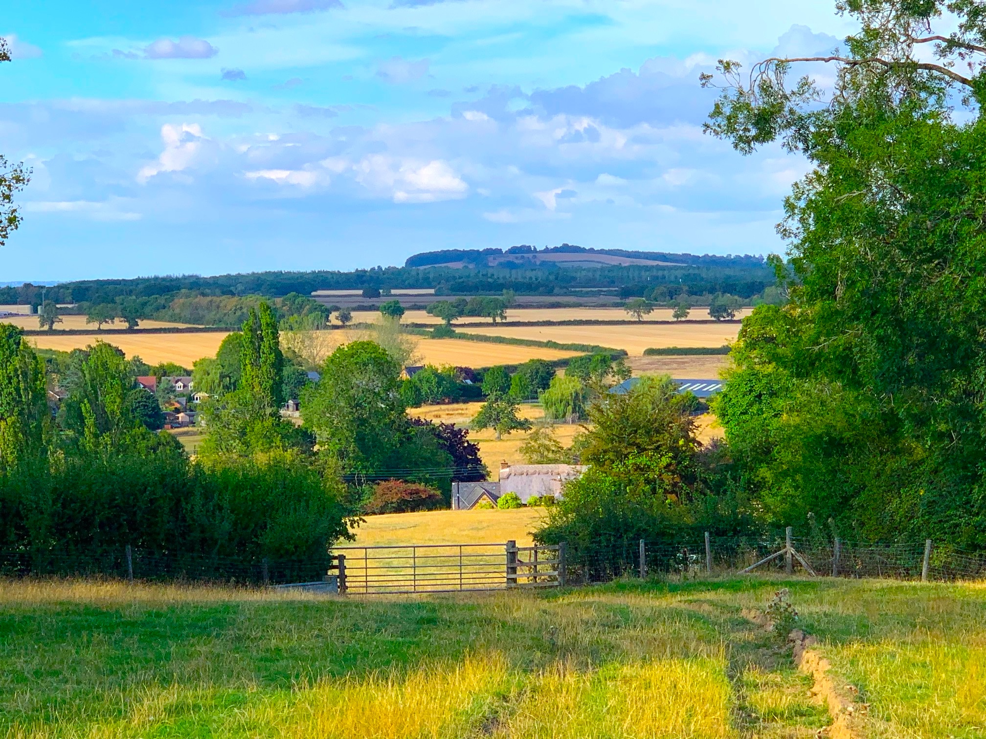 View across to Napton from the fields above the village